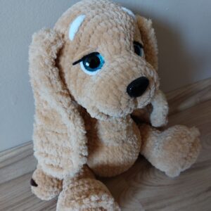 Lola-amigurumi spániel kutyus