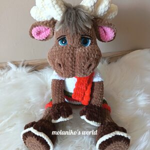 Rudy-amigurumi rénszarvas