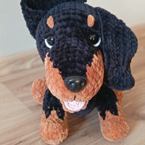 Talpi-amigurumi tacskó kutyus