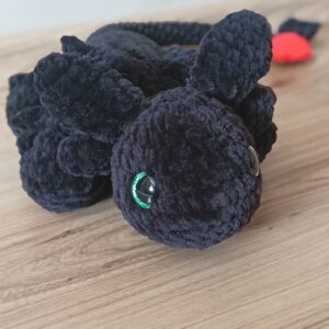 Felhő-amigurumi sárkány figura