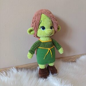Ogrelány-amigurumi figura