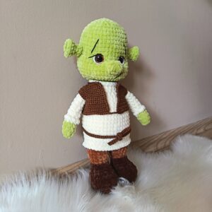 Ogrefiú-amigurumi figura