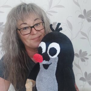 Vakond-amigurumi figura